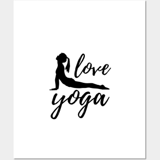 Yoga girl tee shirt Posters and Art